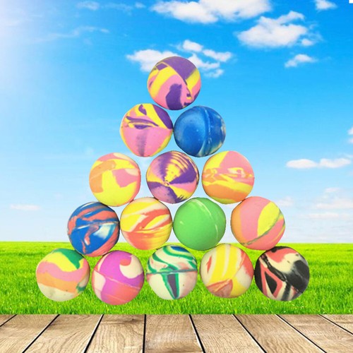 Lot De 30 Balles Rebondissantes En Caoutchouc Multicolores Pour Enfants