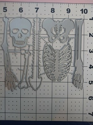 Thin Metal Die Cut Tool Emboss Undead Zombie Skeleton Halloween Large skull eye
