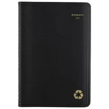 AT-A-GLANCE Recycled 2023 Weekly Monthly Appointment Book  Black Small 70-100G05