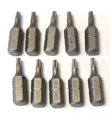 Irwin 95031HH T10 x 1'' Torx Insert Bits 10 Pack