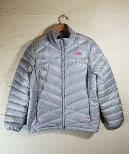 north face silver puffer jacket