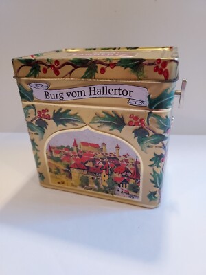 Vintage Christmas Musical Tin LambertZ  plays Jingle Bells