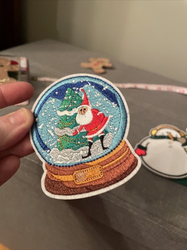 Instant Ugly Sweater 12 CHRISTMAS Decorative Pin Patches Tree Snowman Wreath - Picture 8 of 11