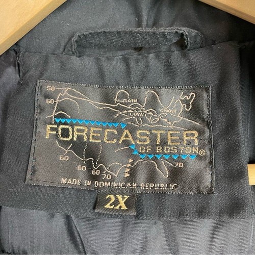Vintage Forecaster of Boston Coat Hood Black Size 2X Women Zip Up Snaps Jacket - Picture 7 of 11
