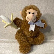 Monkey Crib Pull Musical Plush Toy Kids II 1999 Stuffed Animal Banana Works