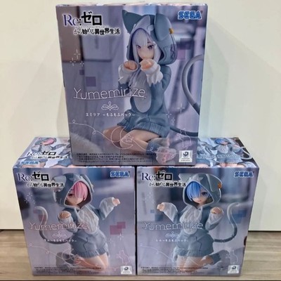 Re:Zero Yumemirize Ram Rem Emilia Mofu Mofu Pack Figurenset Japan