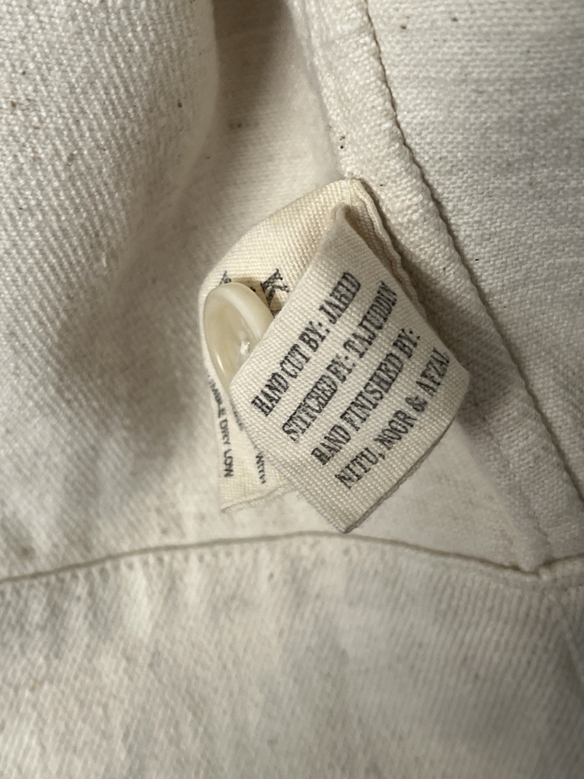 Kardo Bodhi Patchwork Jacket Handwoven Denim Natu… - image 6