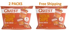 NEW Quest Tortilla Style Protein Chips - Nacho Cheese 8 Bags 