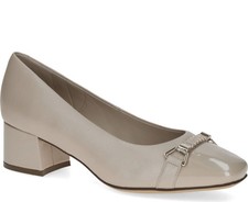 Caprice Women's Beige Leather Dress Flats Fashion 9-22304-44408
