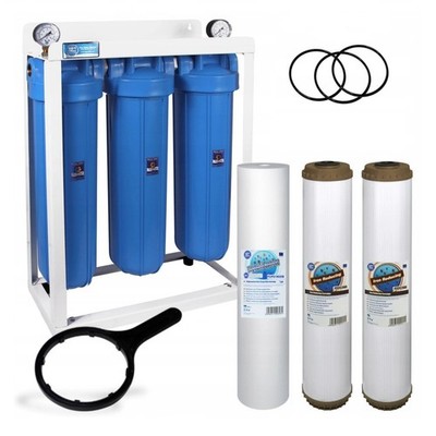 3 Stufen Ganzes Haus Wasseraufbereiter und Eisen Reduzierfilter Kit 1'' BSP 20''BB