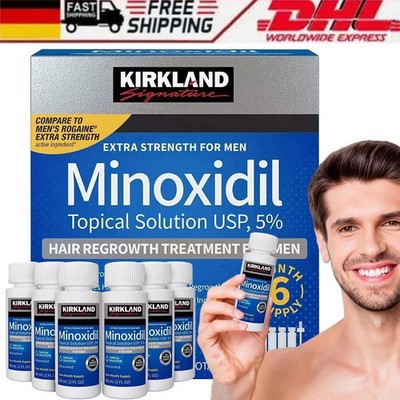 6 Flaschen Kirkland Haarwuchs Lösung 5%   einzel 60 ml für dünner werdendes Haar