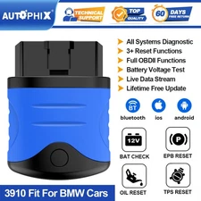 Autophix 3910 Bluetooth OBD2 Scanner Diagnostic Tool for BMW Full Systems Code R