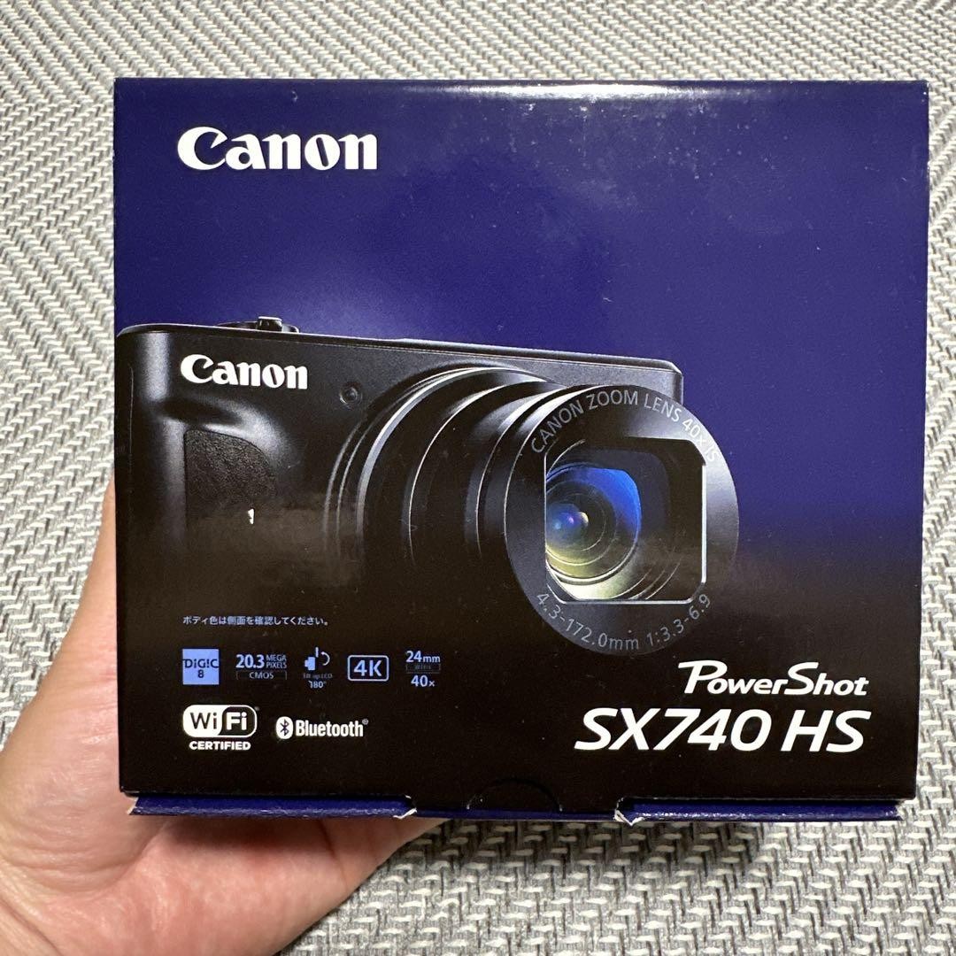 Canon PowerShot SX740 HS Black Compact Camera Unused New 1-Year