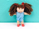 Vintage Mini 5" Cabbage Patch Kids Doll Brown Hair Brown Eyes Girl CPK