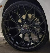 22 Inch Giovanna Monte Carlo Gloss Black Wheels Charger Challenger Chrysler Xl