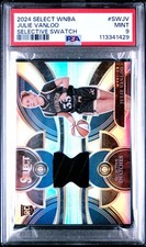 2024 PANINI SELECT WNBA SELECTIVE SWATCHES #SWJV JULIE VANLOO PSA 9