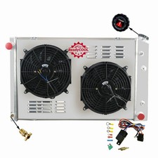 4 Row Aluminum Radiator Shroud Fan for 1973-1991 C K C10 C20 K20 K30 Trucks