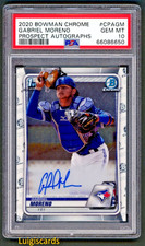 2020 Bowman Chrome #CPAGM Gabriel Moreno Prospect Auto PSA 10 GEM MINT
