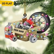 Personalized Mechanic Ornament Gift, Auto Repair Christmas Keepsake