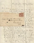 Buckingham CH VA May 30 1861 CSA red cds #26 letter estate settlement w/ slaves