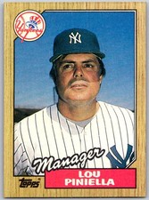 ⚾ 1987 Topps #168 Lou Piniella New York Yankees