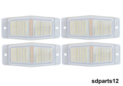 4 LED Seitenleuchten 24V Weiß Orange Blinker Front für LKW Wohnmobil
