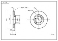 Hart Tarcze III 2X Bremsscheiben Ø 254 InnenbelüFtet FüR Ford Transit Bus