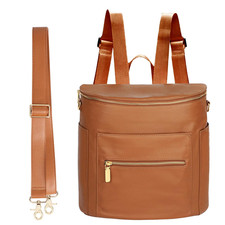 Miss Fong Small Diaper Bag Mini Diaper Bag, Leather Diaper Bag Backpack Mini Bac