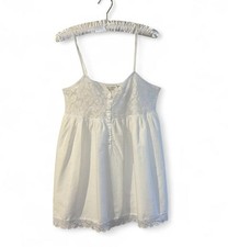 Gold Label Vintage Victoria s Secret White Lace Babydoll Slip Small Nightgown