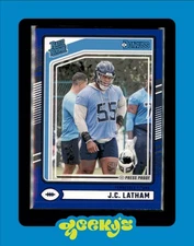 2024 Panini Donruss - Rated Rookie J.C. Latham #340 Blue Press Proof (RC)