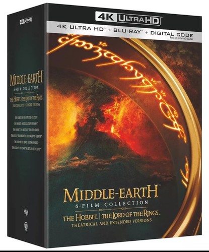 Middle Earth 6-Film Collection Box Set 4K UHD Blu ray Digital Factory Sealed - Imagen 4 de 9