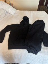 Comfort Two Xl Two-Piece Black Hoodie And Pants Set