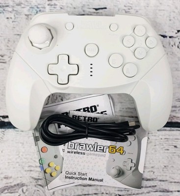 Retro Fighters Brawler64 Wireless Controller For Switch/PC - White