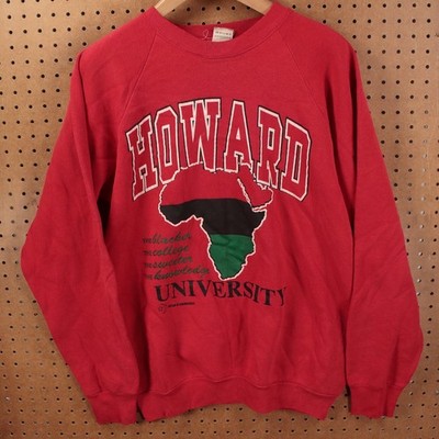 Howard University raglan sweatshirt XL tag vtg 80s 90s usa HBCU college