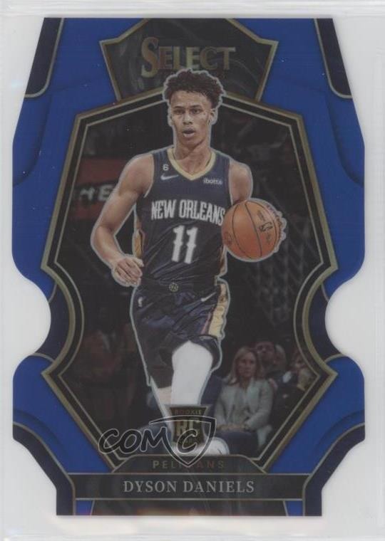 2022 Select Premier Level Blue Prizm Die-Cut 33/249 Dyson Daniels Rookie RC 02ez