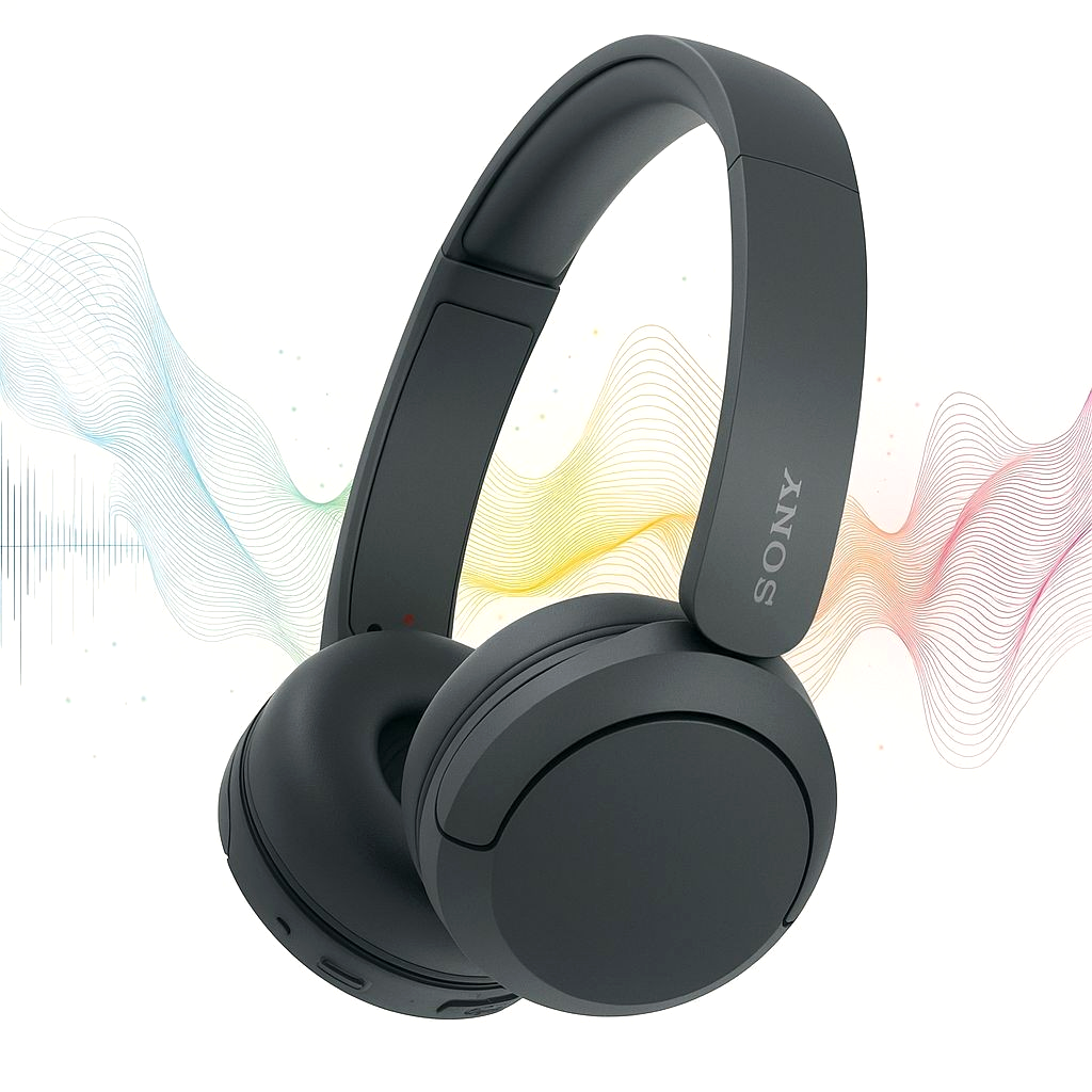 Sony WH-CH520 Wireless Over-Ear Headphones Black Open Box-image