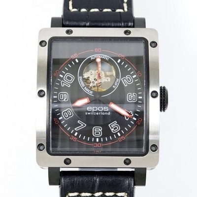 EPOS 3417OHBSABK Automatic Sportive Rectangular Open Heart 42x36mm wrist 19cm