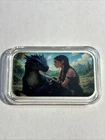 Hayleybug “A Friend in Flame” 1 Oz Silver UV Printed Color Art Bar #12/15 Dragon