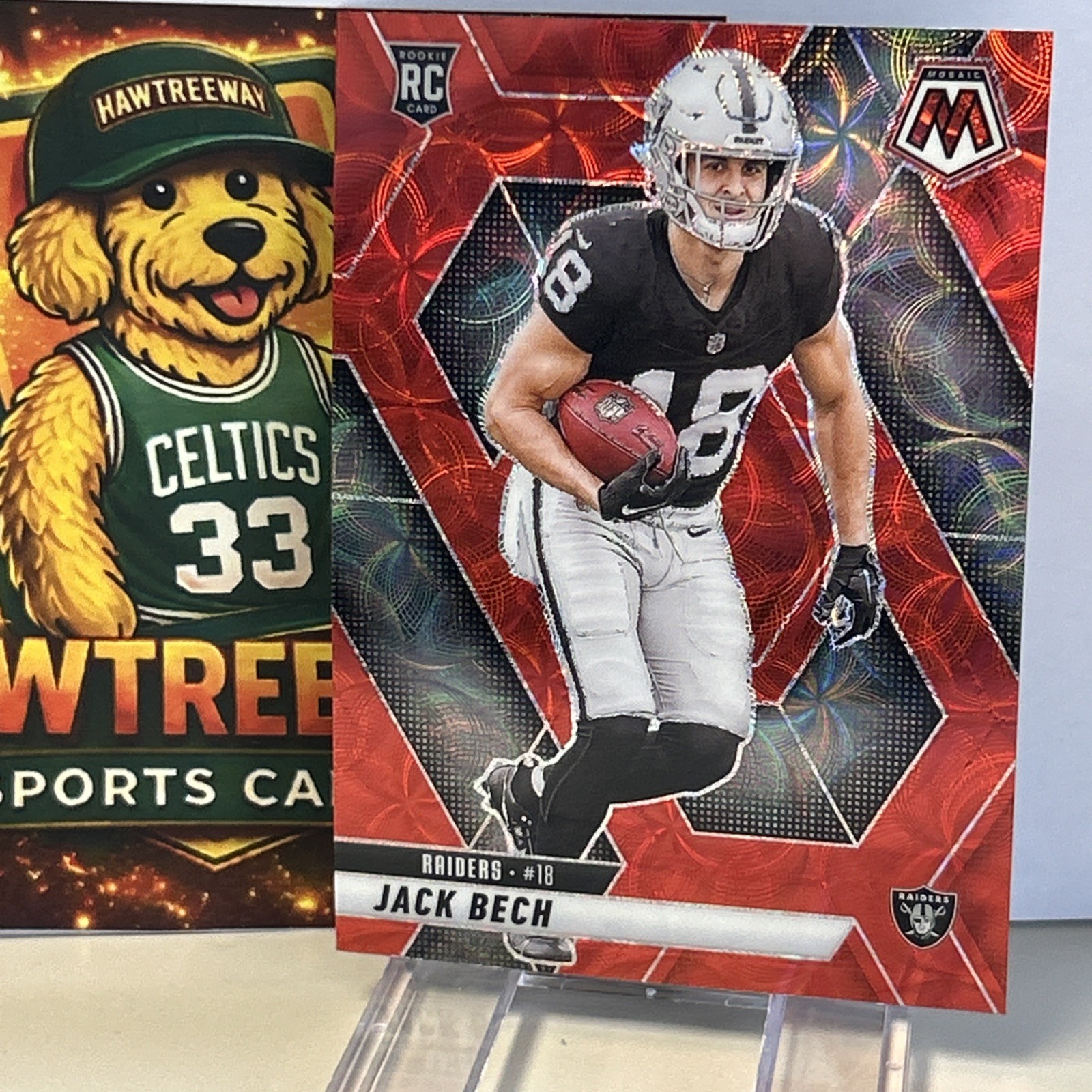 Jack Bech - 2025 Panini Mosaic Rookie #349 Red Scope Prizm Exclusive RC SP