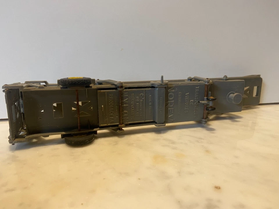 NOREV PLASTQUE ANCIENNE BERLIET TBO PORTE AUTOS - ÉCHELLE 1/43 IDEM PAYA - Photo 4/4