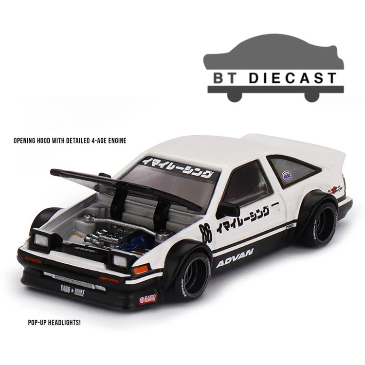 MINI GT x KAIDO HOUSE TOYOTA AE86 SPRINTER TRUENO STREET V1 1/64