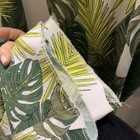 MARDANA  Men's Size 36 Designer Colorful Floral. Slim Fit Leaves Unfinished Hem — photo 5