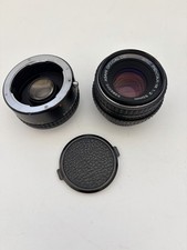 SMC PENTAX-M 50mm F2 MF Standard K Mount Lens w/ FocalMC 2x Converter