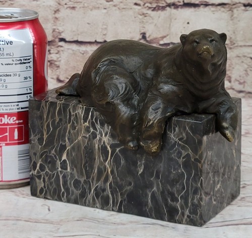 Polar Bear Bronze Sculpture Statue By Miguel Lopez (Milo) France Genuine Deal - Bild 2 von 10