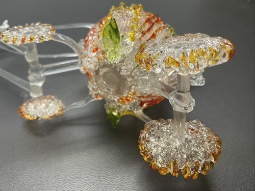 Hand Blown Spun Glass Cinderella Pumpkin Carriage & Horse 9”long X 4”high - Picture 14 of 14
