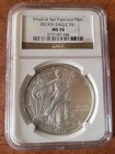 2013 AMERICAN SILVER EAGLE $1 NGC MS-70 STRUCK AT SAN FRANCISCO EDITION!!!