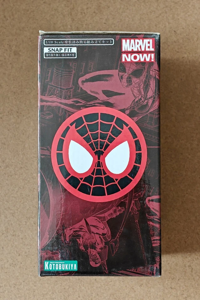 Spider-Man Marvel ¡AHORA! Spider-Man Miles Morales Artfx+ Kotobukiya escala 1/10 Foto 4 de 4