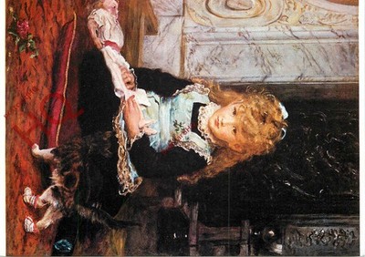 Ansichtskarte; Sir John Everett Millais, Stiefelkater [Medici Society]