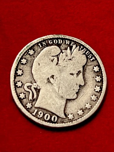 1900 Barber Quarter. Silver/ New Orleans. JC412