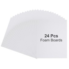 24Pcs Foam Boards, 355 x 279 x 3/16" 5mm Thick Foam Core Board, White
